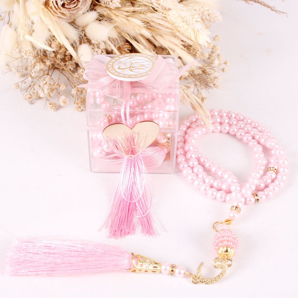 Personalized Prayer Beads Wedding Favor Gift Box with Allah Signs - Islamic Elite Favors is a handmade gift shop offering a wide variety of unique and personalized gifts for all occasions. Whether you're looking for the perfect Ramadan, Eid, Hajj, wedding gift or something special for a birthday, baby shower or anniversary, we have something for everyone. High quality, made with love.
