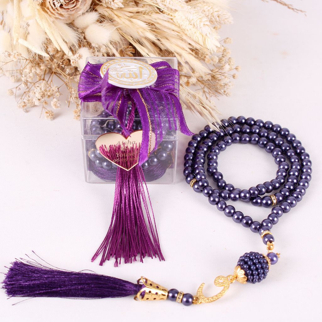 Personalized Prayer Beads Wedding Favor Gift Box with Allah Signs - Islamic Elite Favors is a handmade gift shop offering a wide variety of unique and personalized gifts for all occasions. Whether you're looking for the perfect Ramadan, Eid, Hajj, wedding gift or something special for a birthday, baby shower or anniversary, we have something for everyone. High quality, made with love.