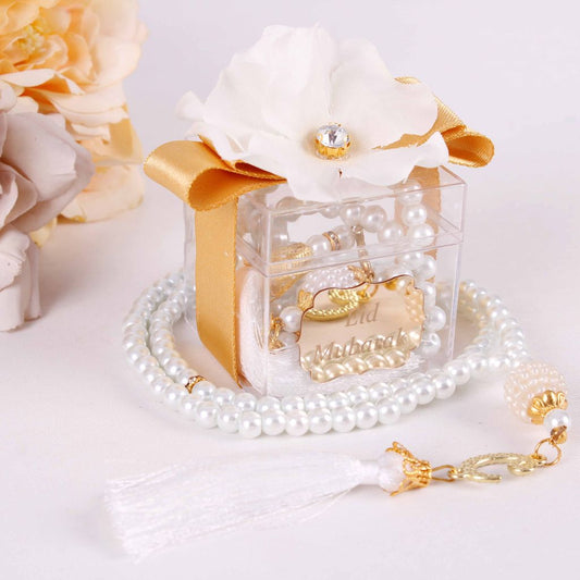 Personalized Prayer Beads Wedding Favor Gift Box Decorated with Flower - Islamic Elite Favors is a handmade gift shop offering a wide variety of unique and personalized gifts for all occasions. Whether you're looking for the perfect Ramadan, Eid, Hajj, wedding gift or something special for a birthday, baby shower or anniversary, we have something for everyone. High quality, made with love.