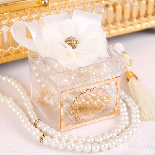 Personalized Prayer Beads Wedding Favor Decorated Box with Gold Frame - Islamic Elite Favors is a handmade gift shop offering a wide variety of unique and personalized gifts for all occasions. Whether you're looking for the perfect Ramadan, Eid, Hajj, wedding gift or something special for a birthday, baby shower or anniversary, we have something for everyone. High quality, made with love.