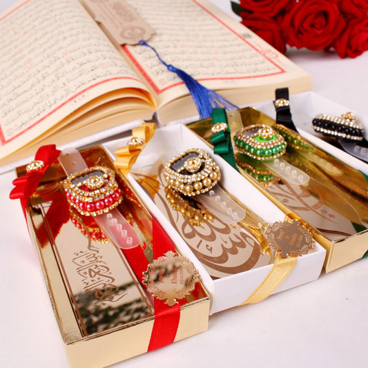 Personalized Quran Bookmark Dhikr Counter Prayer Beads Favors Gifts - Islamic Elite Favors is a handmade gift shop offering a wide variety of unique and personalized gifts for all occasions. Whether you're looking for the perfect Ramadan, Eid, Hajj, wedding gift or something special for a birthday, baby shower or anniversary, we have something for everyone. High quality, made with love.