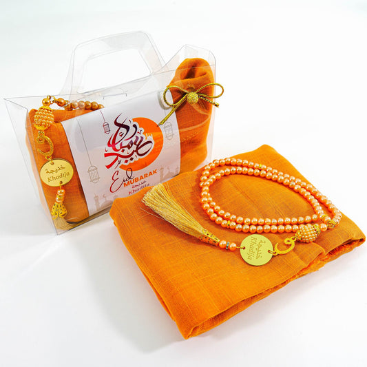 Personalized Custom Head Scarf Pearl Prayer Beads Gift Set | Ramadan Eid Hajj Umrah Favors - Islamic Elite Favors is a handmade gift shop offering a wide variety of unique and personalized gifts for all occasions. Whether you're looking for the perfect Ramadan, Eid, Hajj, wedding gift or something special for a birthday, baby shower or anniversary, we have something for everyone. High quality, made with love.