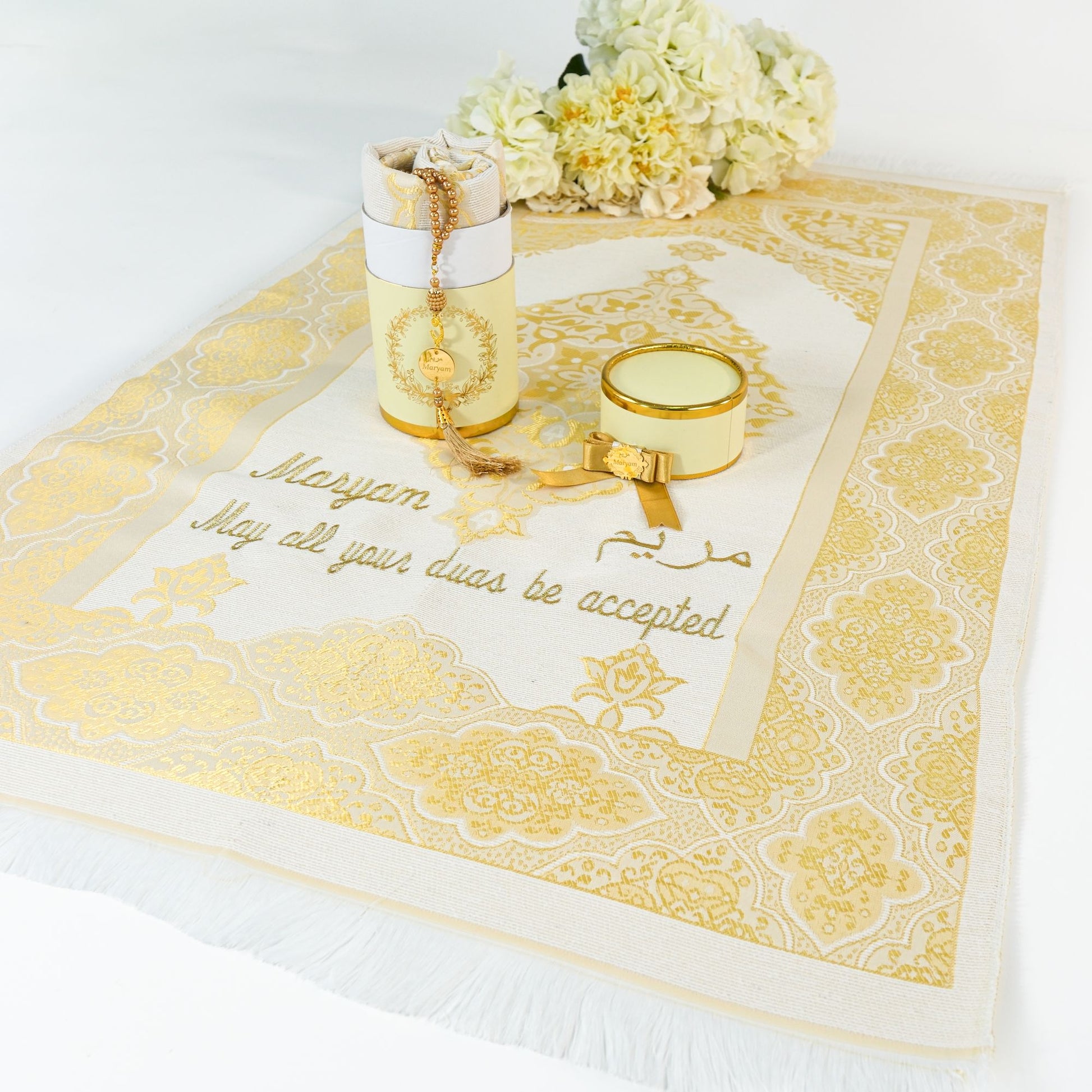 Personalized Funny Travel Prayer Mat Tasbeeh Islamic Muslim Gift Set - Islamic Elite Favors is a handmade gift shop offering a wide variety of unique and personalized gifts for all occasions. Whether you're looking for the perfect Ramadan, Eid, Hajj, wedding gift or something special for a birthday, baby shower or anniversary, we have something for everyone. High quality, made with love.