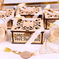 Personalized Mini Quran Prayer Beads Wooden Box with Gold Acrylic Set