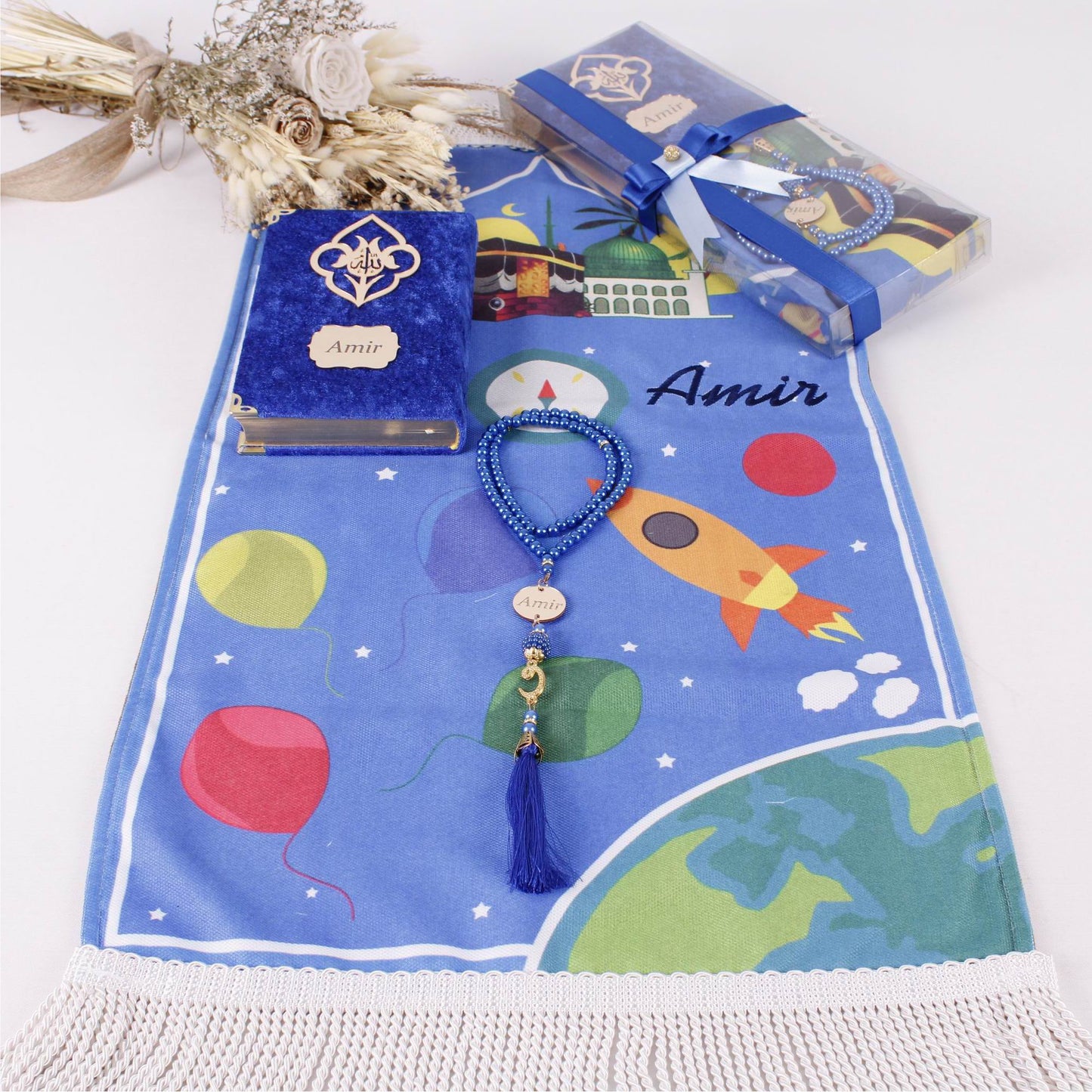 Personalized Soft Prayer Mat for Kids Quran Tasbeeh Islamic Gift Set - Islamic Elite Favors is a handmade gift shop offering a wide variety of unique and personalized gifts for all occasions. Whether you're looking for the perfect Ramadan, Eid, Hajj, wedding gift or something special for a birthday, baby shower or anniversary, we have something for everyone. High quality, made with love.