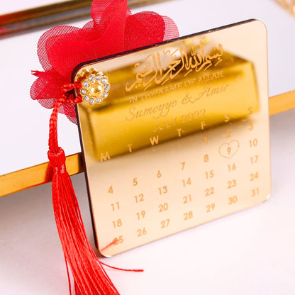 Personalized Wedding Favor Muslim Calendar Magnet Gold Acrylic Mirror - Islamic Elite Favors is a handmade gift shop offering a wide variety of unique and personalized gifts for all occasions. Whether you're looking for the perfect Ramadan, Eid, Hajj, wedding gift or something special for a birthday, baby shower or anniversary, we have something for everyone. High quality, made with love.