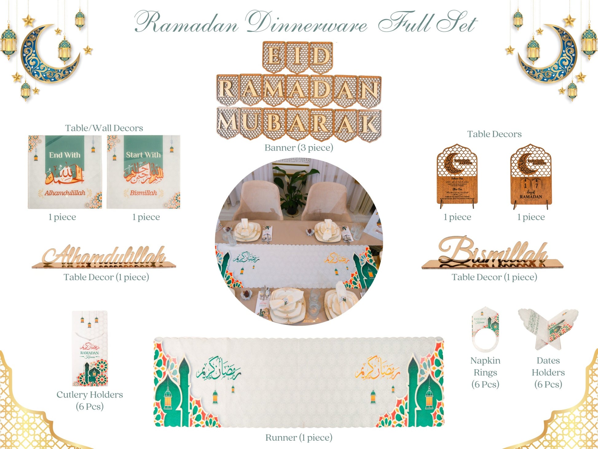 Personalized Ramadan Eid Living Dining Room Set Ramadan Eid Gift - Islamic Elite Favors is a handmade gift shop offering a wide variety of unique and personalized gifts for all occasions. Whether you're looking for the perfect Ramadan, Eid, Hajj, wedding gift or something special for a birthday, baby shower or anniversary, we have something for everyone. High quality, made with love.