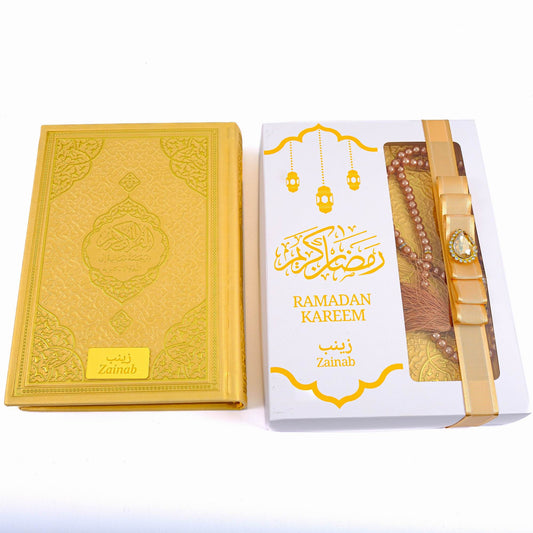 Personalized English Translated Quran Tasbeeh Muslim Gift Set, Ramadan Eid Fathers Mothers Day Islamic Gift - Islamic Elite Favors is a handmade gift shop offering a wide variety of unique and personalized gifts for all occasions. Whether you're looking for the perfect Ramadan, Eid, Hajj, wedding gift or something special for a birthday, baby shower or anniversary, we have something for everyone. High quality, made with love.