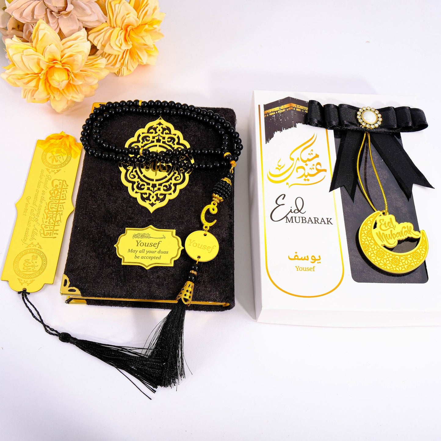 Personalized Velvet Quran Tasbeeh Islamic Gift Set, Ramadan Eid Birthday Fathers Mothers Day - Islamic Elite Favors is a handmade gift shop offering a wide variety of unique and personalized gifts for all occasions. Whether you're looking for the perfect Ramadan, Eid, Hajj, wedding gift or something special for a birthday, baby shower or anniversary, we have something for everyone. High quality, made with love.