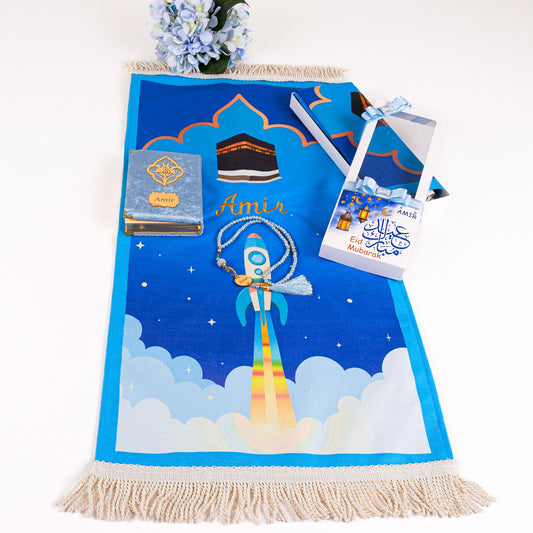 Personalized Soft Prayer Mat for Boys Quran Tasbeeh Islamic Gift Set - Islamic Elite Favors is a handmade gift shop offering a wide variety of unique and personalized gifts for all occasions. Whether you're looking for the perfect Ramadan, Eid, Hajj, wedding gift or something special for a birthday, baby shower or anniversary, we have something for everyone. High quality, made with love.