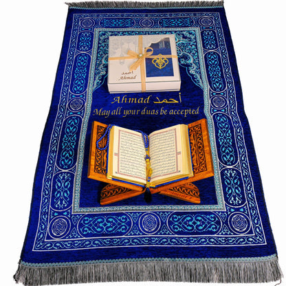 Personalized Muslim Prayer Mat Quran Tasbeeh Ramadan Eid Gift Peaceful Set - Islamic Elite Favors is a handmade gift shop offering a wide variety of unique and personalized gifts for all occasions. Whether you're looking for the perfect Ramadan, Eid, Hajj, wedding gift or something special for a birthday, baby shower or anniversary, we have something for everyone. High quality, made with love.