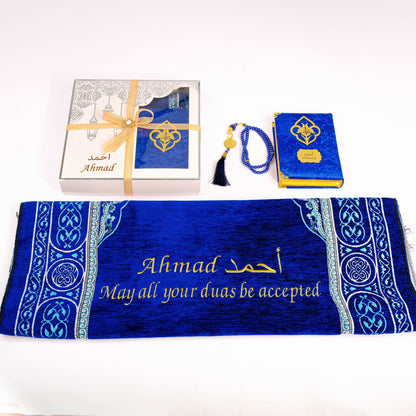 Personalized Muslim Prayer Mat Quran Tasbeeh Ramadan Eid Gift Peaceful Set - Islamic Elite Favors is a handmade gift shop offering a wide variety of unique and personalized gifts for all occasions. Whether you're looking for the perfect Ramadan, Eid, Hajj, wedding gift or something special for a birthday, baby shower or anniversary, we have something for everyone. High quality, made with love.