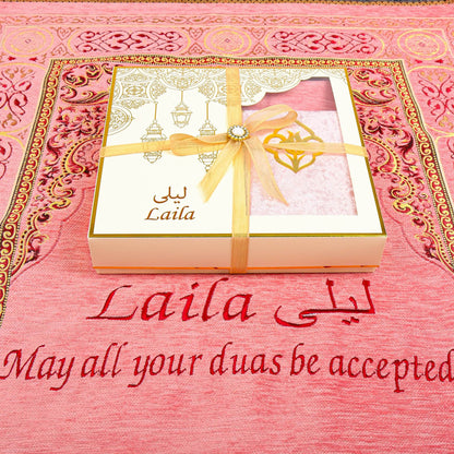 Personalized Muslim Prayer Mat Quran Tasbeeh Ramadan Eid Gift Peaceful Set - Islamic Elite Favors is a handmade gift shop offering a wide variety of unique and personalized gifts for all occasions. Whether you're looking for the perfect Ramadan, Eid, Hajj, wedding gift or something special for a birthday, baby shower or anniversary, we have something for everyone. High quality, made with love.