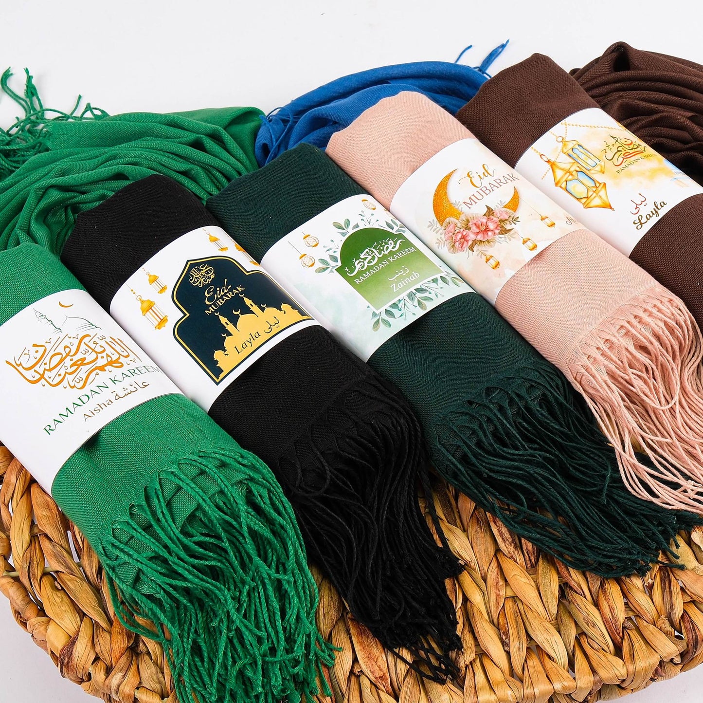 Personalized Custom Pashmina Shawl Scarf Gift, Wedding Hajj Umrah Ramadan Eid Favors - Islamic Elite Favors is a handmade gift shop offering a wide variety of unique and personalized gifts for all occasions. Whether you're looking for the perfect Ramadan, Eid, Hajj, wedding gift or something special for a birthday, baby shower or anniversary, we have something for everyone. High quality, made with love.