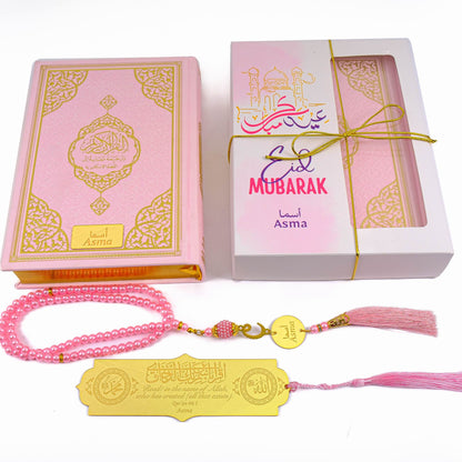 Personalized Quran with English Translation Tasbih Bookmark Islamic Ramadan Eid Gift Set, Muslim Hajj Umrah Gift - Islamic Elite Favors is a handmade gift shop offering a wide variety of unique and personalized gifts for all occasions. Whether you're looking for the perfect Ramadan, Eid, Hajj, wedding gift or something special for a birthday, baby shower or anniversary, we have something for everyone. High quality, made with love.