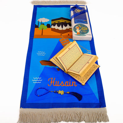 Personalized Kids Prayer Mat Quran Tasbeeh Gift Set for Boys, Ramadan Eid Birthday Graduation Gift - Islamic Elite Favors is a handmade gift shop offering a wide variety of unique and personalized gifts for all occasions. Whether you're looking for the perfect Ramadan, Eid, Hajj, wedding gift or something special for a birthday, baby shower or anniversary, we have something for everyone. High quality, made with love.