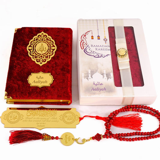 Personalized Custom Quran Tasbeeh Prayer Beads Bookmark Islamic Gift Set, Ramadan Eid Hajj Umrah Gift - Islamic Elite Favors is a handmade gift shop offering a wide variety of unique and personalized gifts for all occasions. Whether you're looking for the perfect Ramadan, Eid, Hajj, wedding gift or something special for a birthday, baby shower or anniversary, we have something for everyone. High quality, made with love.