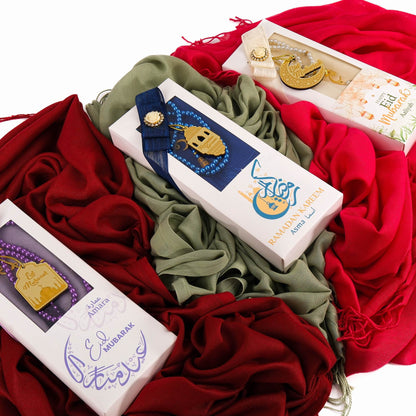 Personalized Pashmina Shawl Scarf Tasbeeh Gift Set, Ramadan Eid Mothers Day Wedding - Islamic Elite Favors is a handmade gift shop offering a wide variety of unique and personalized gifts for all occasions. Whether you're looking for the perfect Ramadan, Eid, Hajj, wedding gift or something special for a birthday, baby shower or anniversary, we have something for everyone. High quality, made with love.