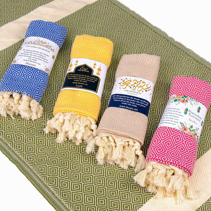 Personalized Turkish Cotton Peshtemal Towels, Custom Ramadan Eid Muslim Party Favors - Islamic Elite Favors is a handmade gift shop offering a wide variety of unique and personalized gifts for all occasions. Whether you're looking for the perfect Ramadan, Eid, Hajj, wedding gift or something special for a birthday, baby shower or anniversary, we have something for everyone. High quality, made with love.