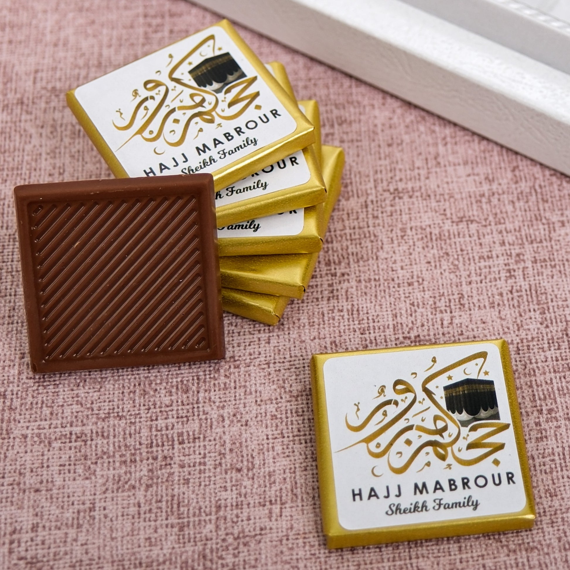 Hajj Mubarak Custom Chocolate Favors, Eid Al Adha, Eid Mubarak Favors, Umrah Mubarak, Eid Gifts for Guests, Halal Chocolate, Eid Chocolate - Islamic Elite Favors is a handmade gift shop offering a wide variety of unique and personalized gifts for all occasions. Whether you're looking for the perfect Ramadan, Eid, Hajj, wedding gift or something special for a birthday, baby shower or anniversary, we have something for everyone. High quality, made with love.