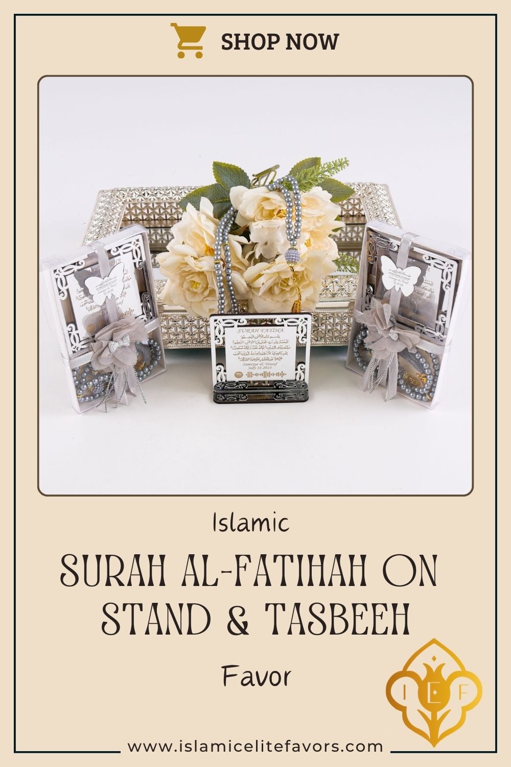 Personalized Surah Al-Fatihah on Stand & Tasbeeh Islamic Wedding Favor - Islamic Elite Favors is a handmade gift shop offering a wide variety of unique and personalized gifts for all occasions. Whether you're looking for the perfect Ramadan, Eid, Hajj, wedding gift or something special for a birthday, baby shower or anniversary, we have something for everyone. High quality, made with love.