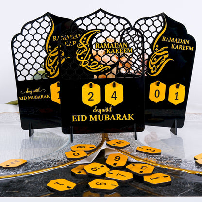 Ramadan Advent Countdown Calendar Islamic Home Table Decor Muslim Art