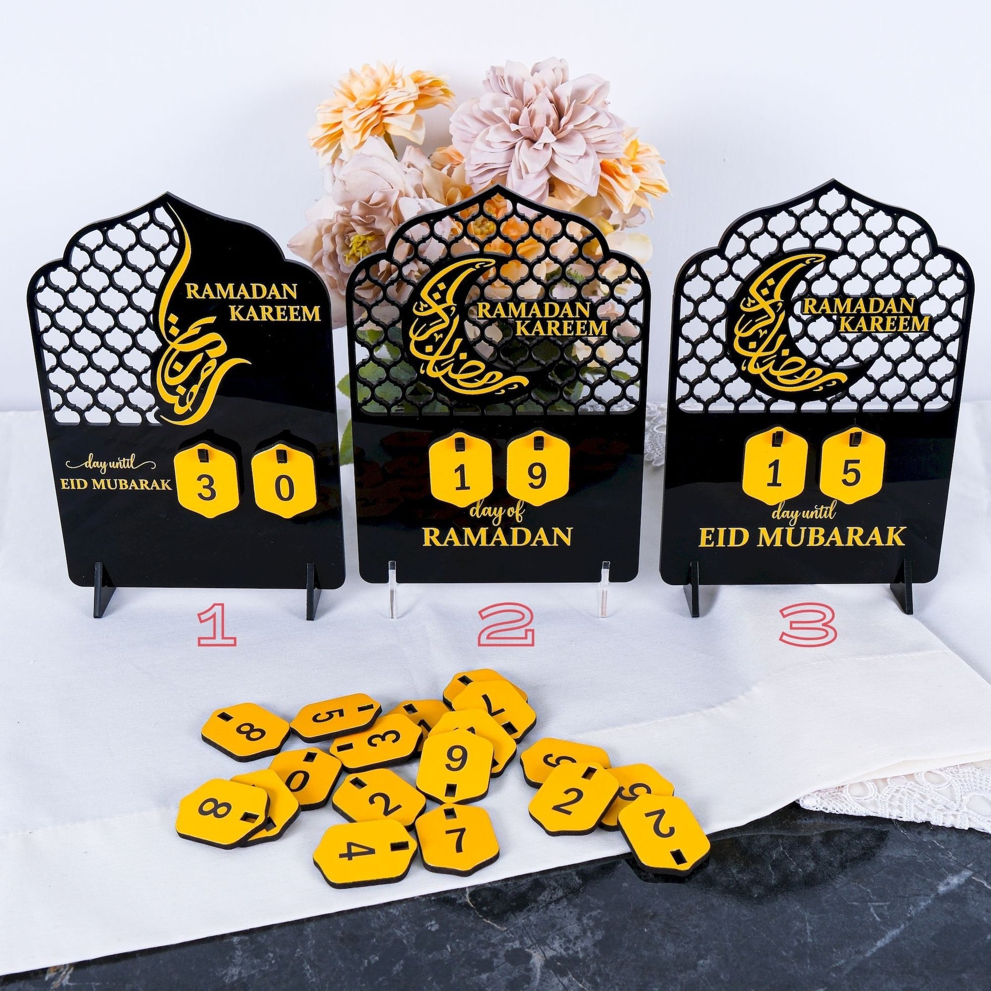 Ramadan Advent Countdown Calendar Islamic Home Table Decor Muslim Art - Islamic Elite Favors is a handmade gift shop offering a wide variety of unique and personalized gifts for all occasions. Whether you're looking for the perfect Ramadan, Eid, Hajj, wedding gift or something special for a birthday, baby shower or anniversary, we have something for everyone. High quality, made with love.