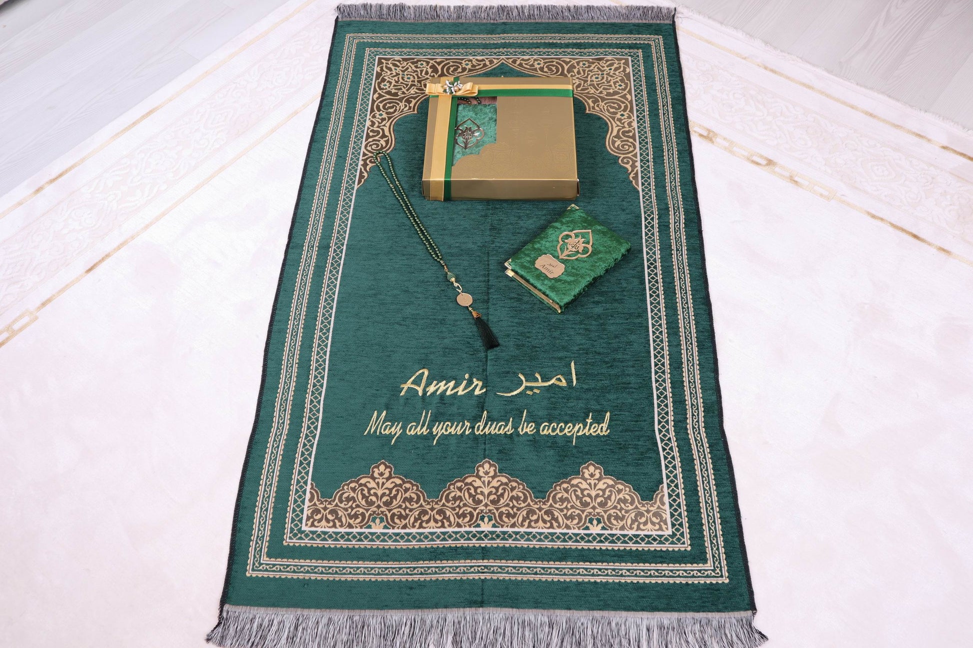 Personalized Prayer Mat Quran Tasbeeh Islamic Gift Set, Ramadan Eid Birthday Prayer Rug Gift - Islamic Elite Favors is a handmade gift shop offering a wide variety of unique and personalized gifts for all occasions. Whether you're looking for the perfect Ramadan, Eid, Hajj, wedding gift or something special for a birthday, baby shower or anniversary, we have something for everyone. High quality, made with love.