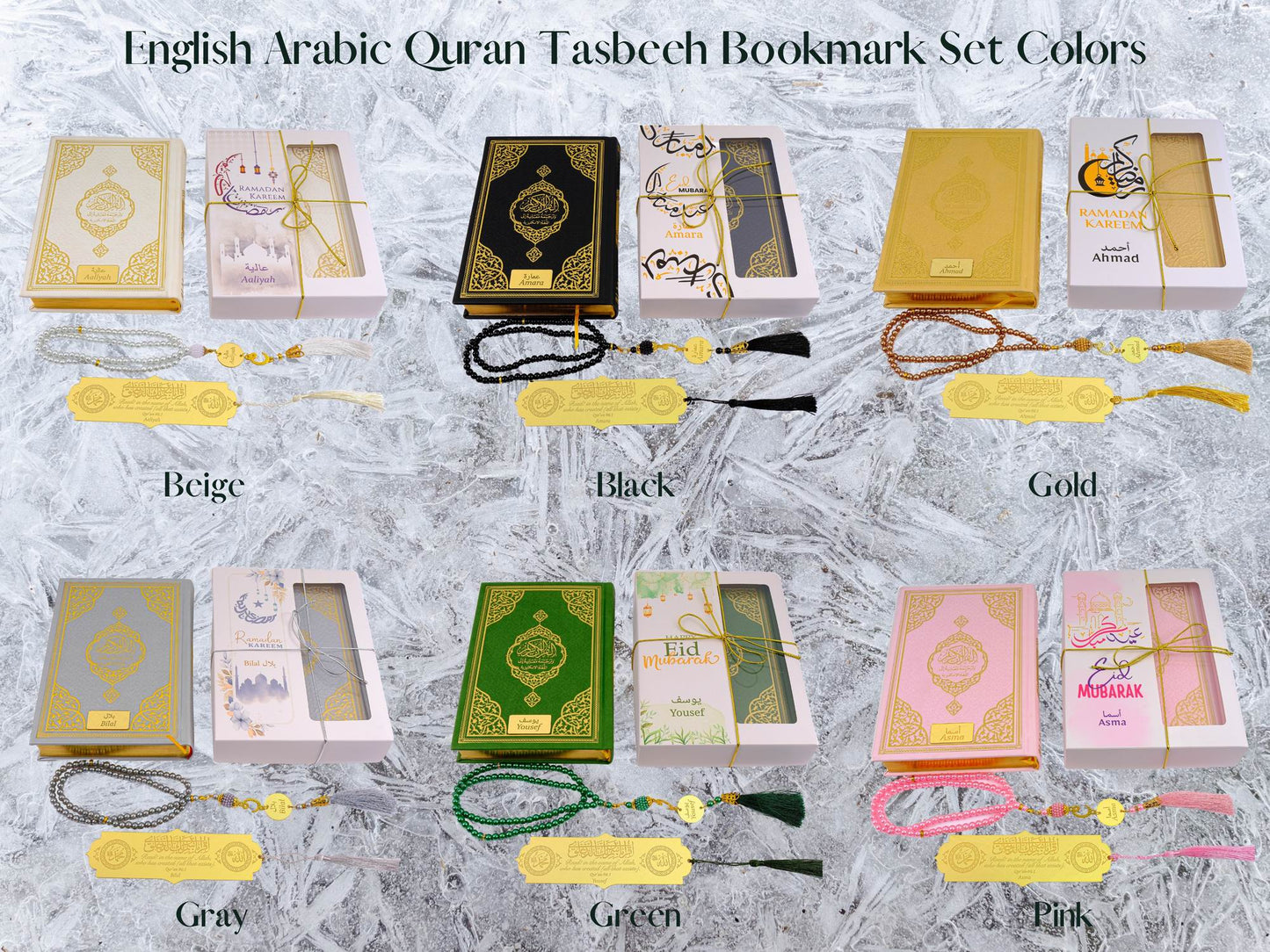 Personalized Quran with English Translation Tasbih Bookmark Islamic Ramadan Eid Gift Set, Muslim Hajj Umrah Gift - Islamic Elite Favors is a handmade gift shop offering a wide variety of unique and personalized gifts for all occasions. Whether you're looking for the perfect Ramadan, Eid, Hajj, wedding gift or something special for a birthday, baby shower or anniversary, we have something for everyone. High quality, made with love.