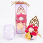 Personalized Glass Candle Holder Wedding Favor Drop Theme Flowered