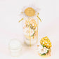 Personalized Glass Candle Holder Wedding Favor Rose with Plexi Theme