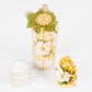 Personalized Glass Candle Holder Wedding Favor Rose with Plexi Theme