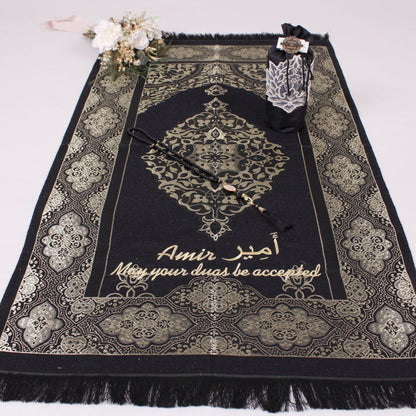 Personalized Pouch Travel Prayer Mat Tasbeeh Islamic Muslim Gift Set - Islamic Elite Favors is a handmade gift shop offering a wide variety of unique and personalized gifts for all occasions. Whether you're looking for the perfect Ramadan, Eid, Hajj, wedding gift or something special for a birthday, baby shower or anniversary, we have something for everyone. High quality, made with love.