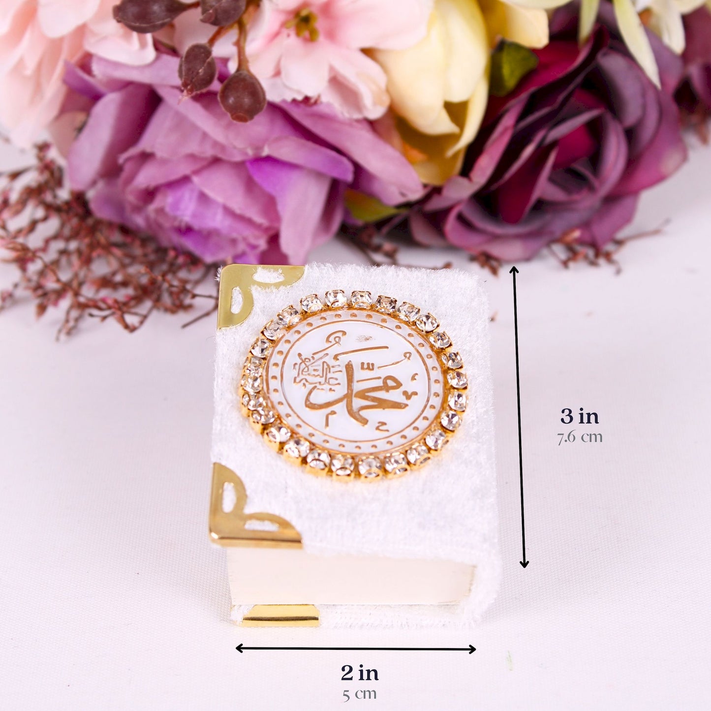 Personalized Mini Quran with Rhinestones Prayer Beads Wedding Favor