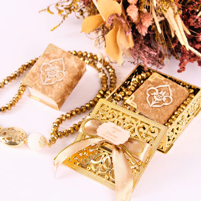 Personalized Wedding Favor Stylish Mini Quran Crystal Tasbeeh Set - Islamic Elite Favors is a handmade gift shop offering a wide variety of unique and personalized gifts for all occasions. Whether you're looking for the perfect Ramadan, Eid, Hajj, wedding gift or something special for a birthday, baby shower or anniversary, we have something for everyone. High quality, made with love.