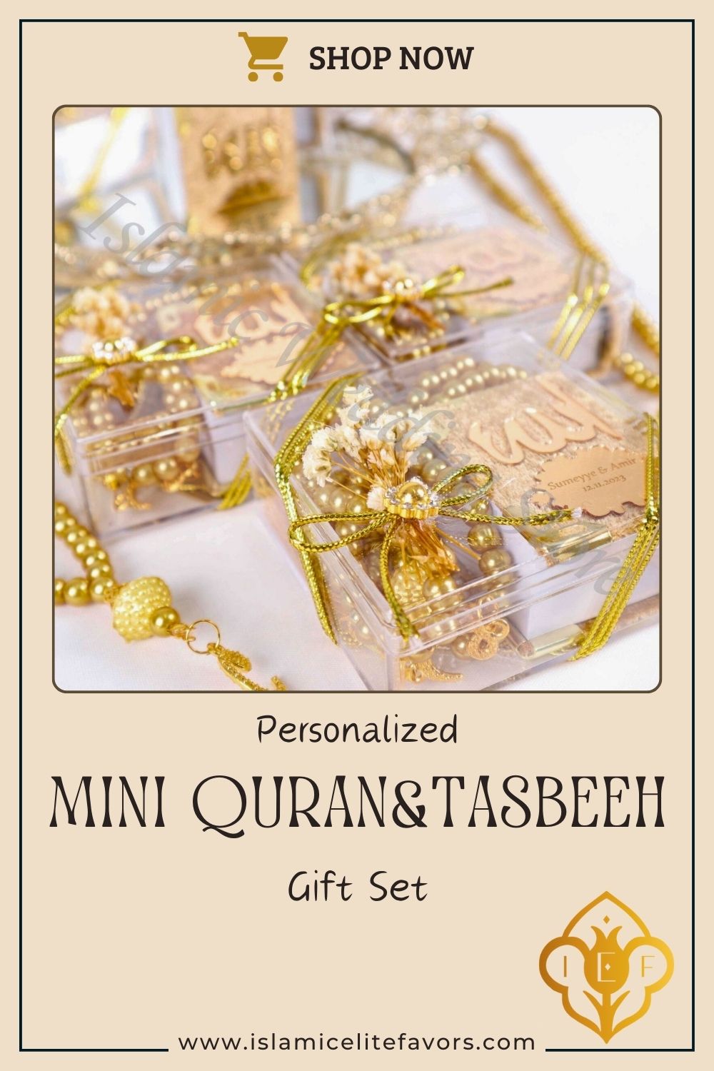 Personalized Mini Quran Prayer Beads Flowers with Pearl Wedding Favor - Islamic Elite Favors is a handmade gift shop offering a wide variety of unique and personalized gifts for all occasions. Whether you're looking for the perfect Ramadan, Eid, Hajj, wedding gift or something special for a birthday, baby shower or anniversary, we have something for everyone. High quality, made with love.