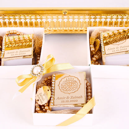 Personalized Wedding Favor Mini Quran Pearl Tasbeeh Basmala Decor - Islamic Elite Favors is a handmade gift shop offering a wide variety of unique and personalized gifts for all occasions. Whether you're looking for the perfect Ramadan, Eid, Hajj, wedding gift or something special for a birthday, baby shower or anniversary, we have something for everyone. High quality, made with love.