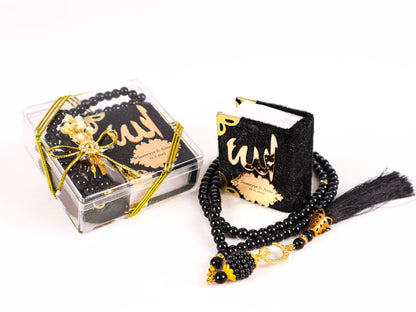 Personalized Mini Quran Prayer Beads Flowers with Pearl Wedding Favor