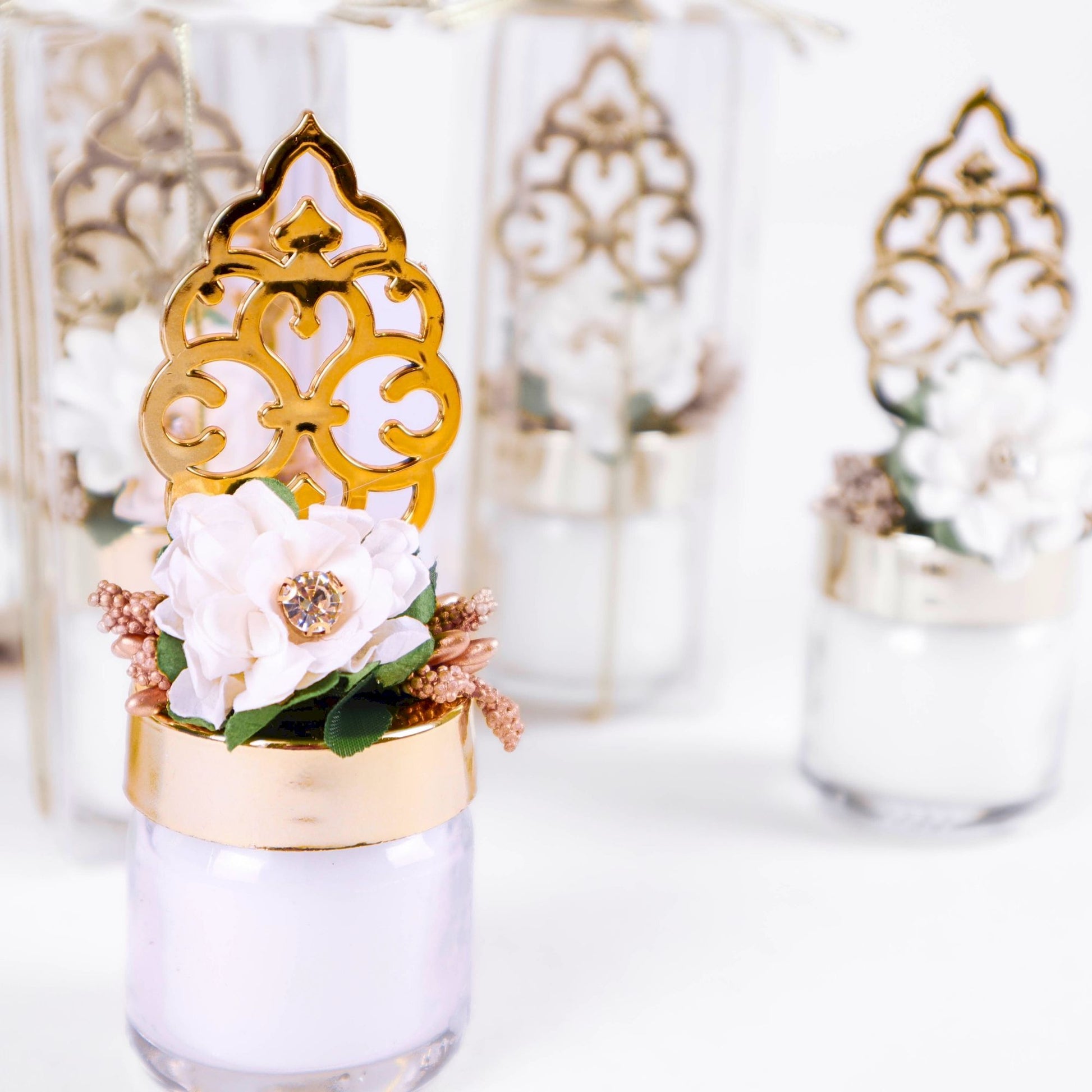 Personalized Wedding Favor Glass Candle Holder Rose with Plexi Theme - Islamic Elite Favors is a handmade gift shop offering a wide variety of unique and personalized gifts for all occasions. Whether you're looking for the perfect Ramadan, Eid, Hajj, wedding gift or something special for a birthday, baby shower or anniversary, we have something for everyone. High quality, made with love.