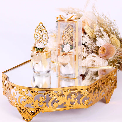 Personalized Wedding Favor Glass Candle Holder Gold Theme Flowered - Islamic Elite Favors is a handmade gift shop offering a wide variety of unique and personalized gifts for all occasions. Whether you're looking for the perfect Ramadan, Eid, Hajj, wedding gift or something special for a birthday, baby shower or anniversary, we have something for everyone. High quality, made with love.