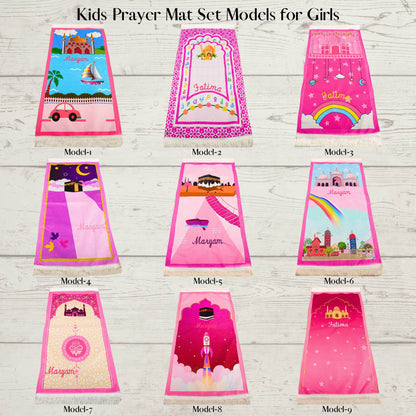 Personalized Kids Prayer Mat Quran Tasbeeh Gift Set for Girls, Ramadan Eid Birthday Graduation Gift - Islamic Elite Favors is a handmade gift shop offering a wide variety of unique and personalized gifts for all occasions. Whether you're looking for the perfect Ramadan, Eid, Hajj, wedding gift or something special for a birthday, baby shower or anniversary, we have something for everyone. High quality, made with love.