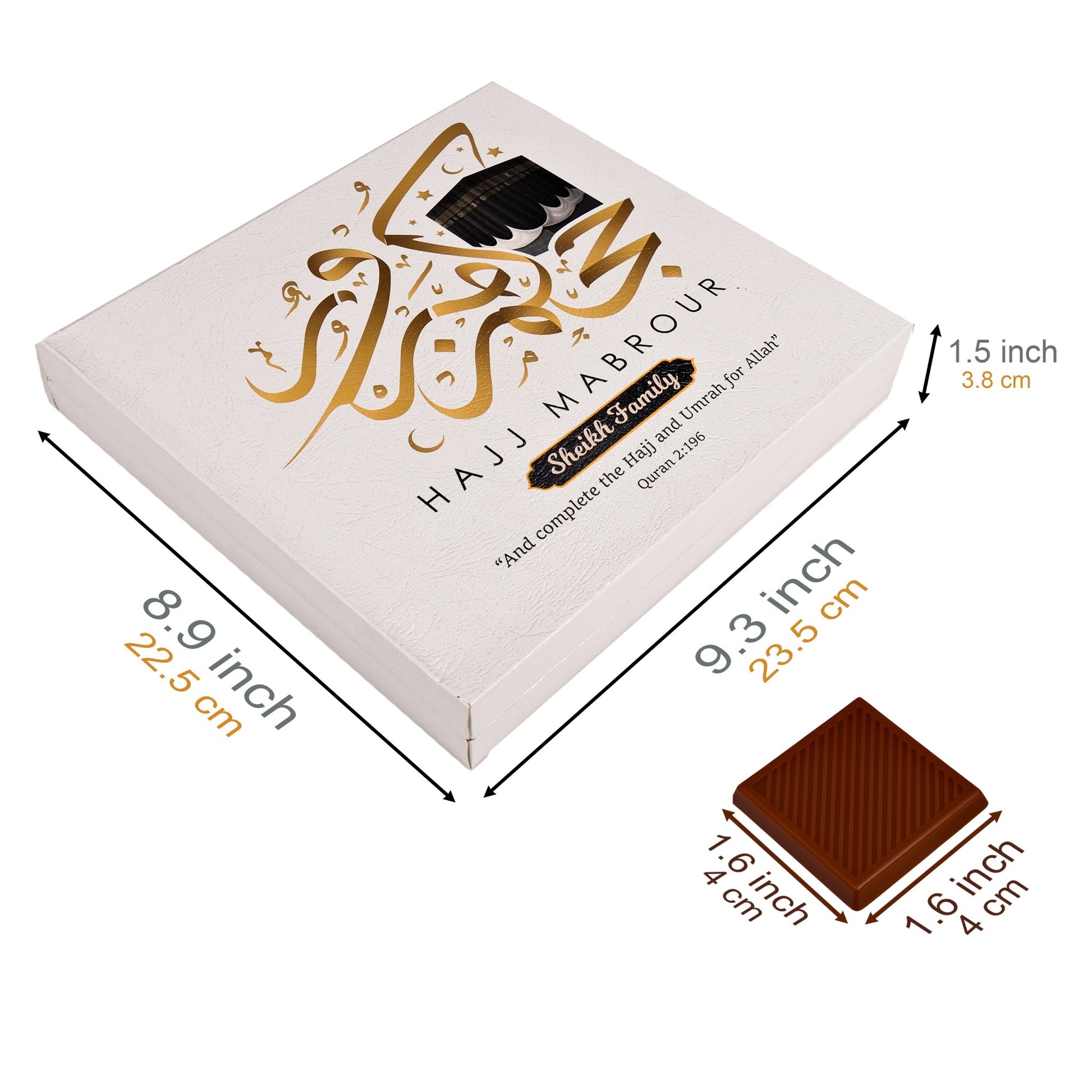 Hajj Mubarak Custom Chocolate Favors, Eid Al Adha, Eid Mubarak Favors, Umrah Mubarak, Eid Gifts for Guests, Halal Chocolate, Eid Chocolate - Islamic Elite Favors is a handmade gift shop offering a wide variety of unique and personalized gifts for all occasions. Whether you're looking for the perfect Ramadan, Eid, Hajj, wedding gift or something special for a birthday, baby shower or anniversary, we have something for everyone. High quality, made with love.