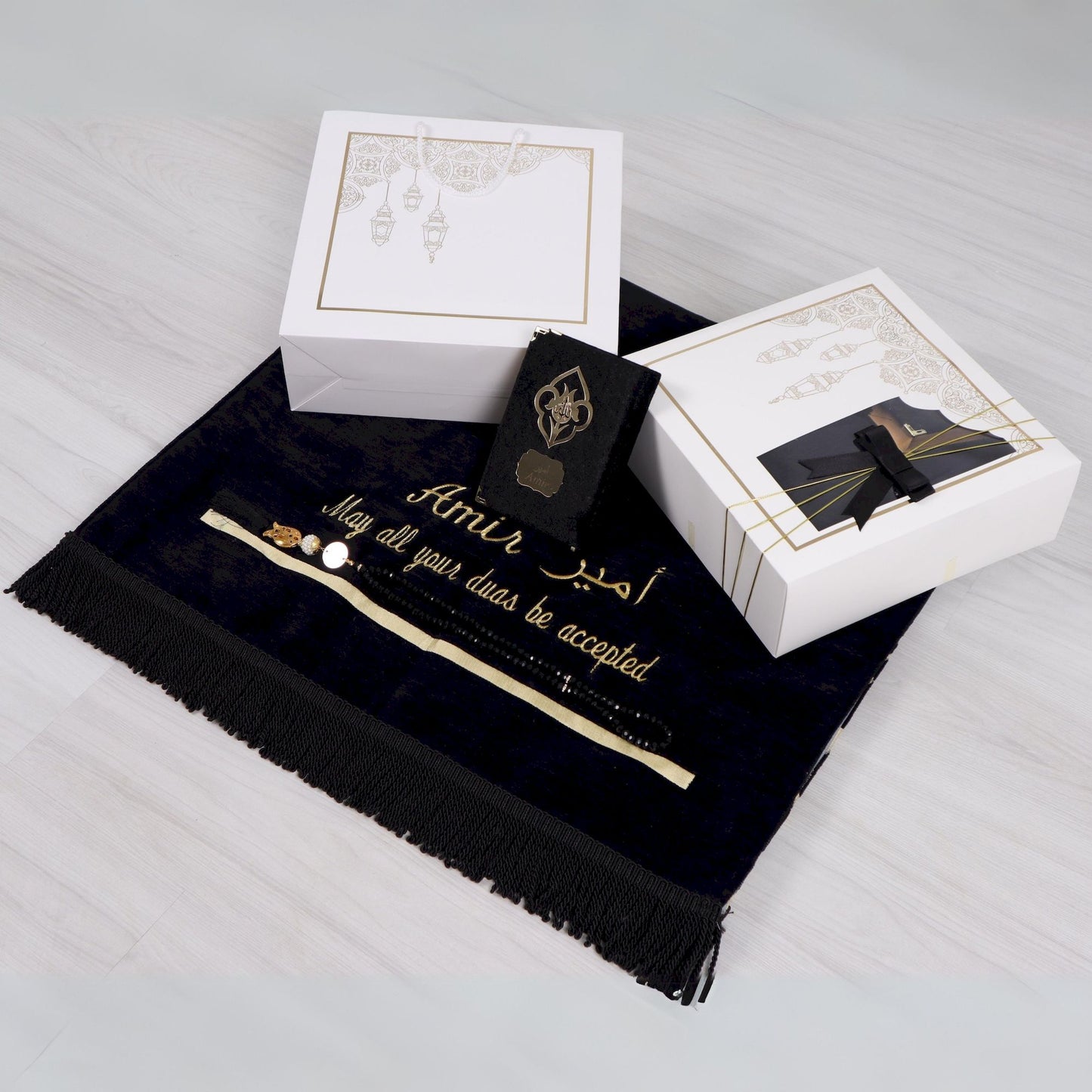 Personalized Thick Padded Prayer Mat Quran Tasbeeh Islamic Gift Set - Islamic Elite Favors is a handmade gift shop offering a wide variety of unique and personalized gifts for all occasions. Whether you're looking for the perfect Ramadan, Eid, Hajj, wedding gift or something special for a birthday, baby shower or anniversary, we have something for everyone. High quality, made with love.