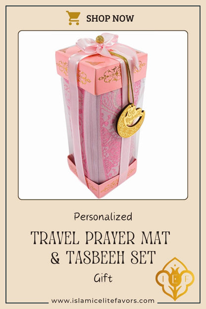 Personalized Lightweight Travel Prayer Mat Tasbeeh Gift Set | Ramadan Eid Fathers Mothers Day Birthday Gift - Islamic Elite Favors is a handmade gift shop offering a wide variety of unique and personalized gifts for all occasions. Whether you're looking for the perfect Ramadan, Eid, Hajj, wedding gift or something special for a birthday, baby shower or anniversary, we have something for everyone. High quality, made with love.