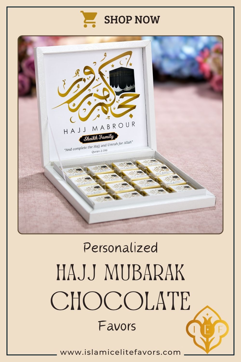 Hajj Mubarak Custom Chocolate Favors, Eid Al Adha, Eid Mubarak Favors, Umrah Mubarak, Eid Gifts for Guests, Halal Chocolate, Eid Chocolate - Islamic Elite Favors is a handmade gift shop offering a wide variety of unique and personalized gifts for all occasions. Whether you're looking for the perfect Ramadan, Eid, Hajj, wedding gift or something special for a birthday, baby shower or anniversary, we have something for everyone. High quality, made with love.