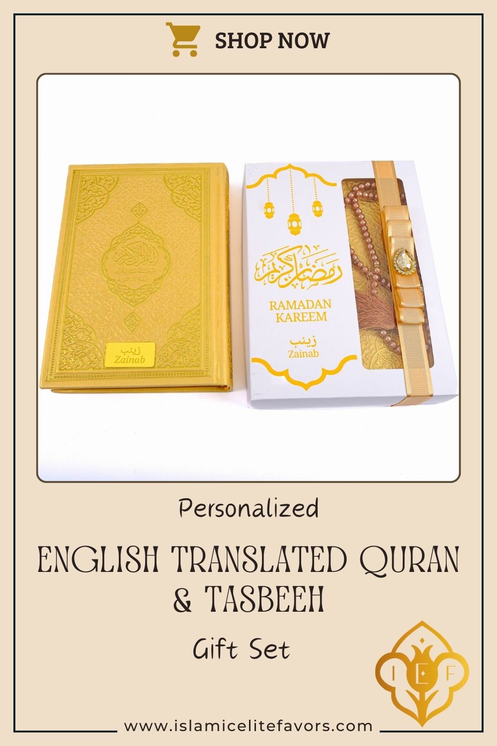 Personalized English Translated Quran Tasbeeh Muslim Gift Set, Ramadan Eid Fathers Mothers Day Islamic Gift - Islamic Elite Favors is a handmade gift shop offering a wide variety of unique and personalized gifts for all occasions. Whether you're looking for the perfect Ramadan, Eid, Hajj, wedding gift or something special for a birthday, baby shower or anniversary, we have something for everyone. High quality, made with love.