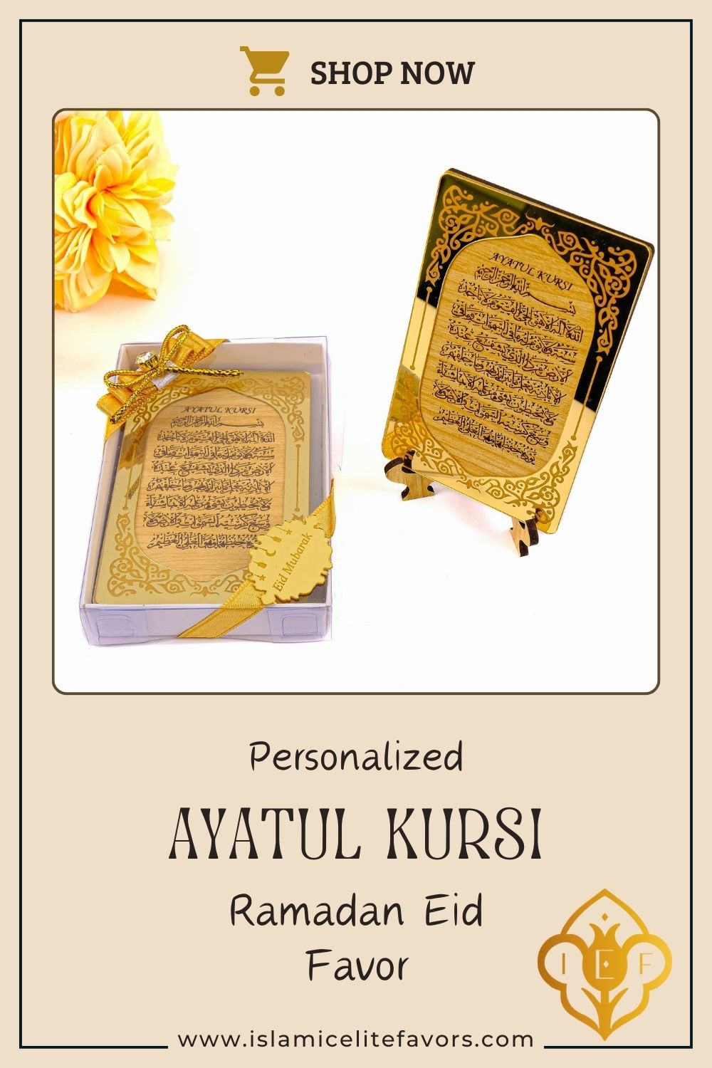 Personalized Custom Ayatul Kursi Favors | Ramadan Eid Hajj Umrah Wedding Muslim Party Favors Gifts - Islamic Elite Favors is a handmade gift shop offering a wide variety of unique and personalized gifts for all occasions. Whether you're looking for the perfect Ramadan, Eid, Hajj, wedding gift or something special for a birthday, baby shower or anniversary, we have something for everyone. High quality, made with love.