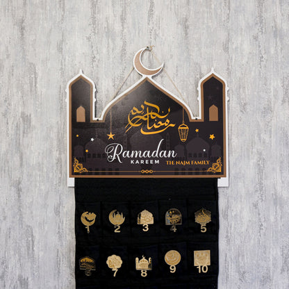 Personalized Fabric Canvas Ramadan Advent Calendar Home Decor Eid Gift - Islamic Elite Favors is a handmade gift shop offering a wide variety of unique and personalized gifts for all occasions. Whether you're looking for the perfect Ramadan, Eid, Hajj, wedding gift or something special for a birthday, baby shower or anniversary, we have something for everyone. High quality, made with love.