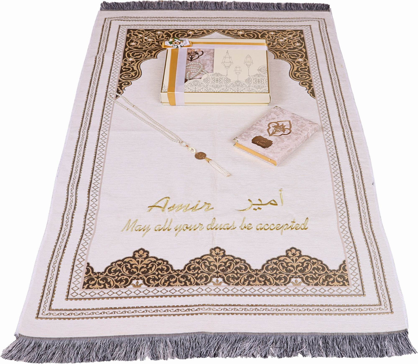 Personalized Prayer Mat Quran Tasbeeh Islamic Gift Set, Ramadan Eid Birthday Prayer Rug Gift - Islamic Elite Favors is a handmade gift shop offering a wide variety of unique and personalized gifts for all occasions. Whether you're looking for the perfect Ramadan, Eid, Hajj, wedding gift or something special for a birthday, baby shower or anniversary, we have something for everyone. High quality, made with love.