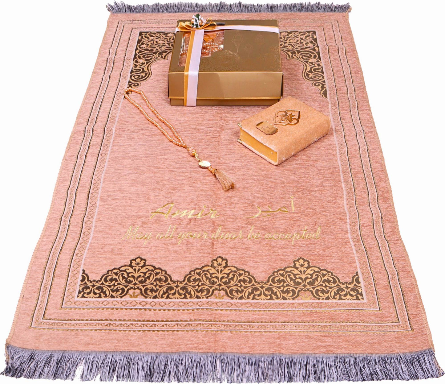 Personalized Prayer Mat Quran Tasbeeh Islamic Gift Set, Ramadan Eid Birthday Prayer Rug Gift - Islamic Elite Favors is a handmade gift shop offering a wide variety of unique and personalized gifts for all occasions. Whether you're looking for the perfect Ramadan, Eid, Hajj, wedding gift or something special for a birthday, baby shower or anniversary, we have something for everyone. High quality, made with love.